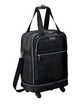 BIAGGI NWT ZIPSACK 31” FOLDABLE SPINNER SUITCASE CARRYON BUSINESS BLACK